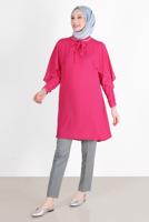 Tesettür giyim GRİ ALVİNA KLASİK KESİM PANTOLON T 70367