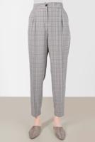 Tesettür giyim YEŞİL ALVİNA EKOSE DESENLİ PANTOLON T 70368