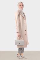 Tesettür giyim TURUNCU ALVİNA EKOSE DESENLİ PANTOLON T 70368