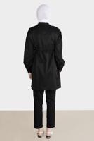 Tesettür giyim SİYAH ALVİNA BORU PAÇA PANTOLON T 70370