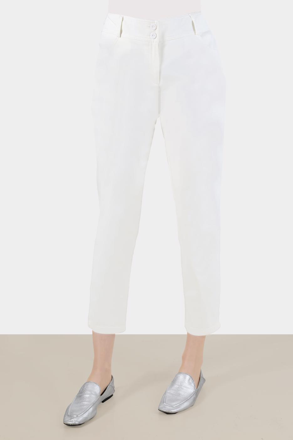 Tesettür giyim KREM ALVİNA BORU PAÇA PANTOLON T 70370