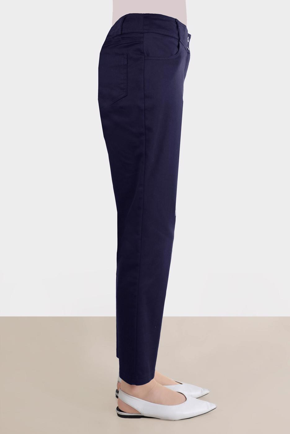 Tesettür giyim LACİVERT ALVİNA BORU PAÇA PANTOLON T 70370