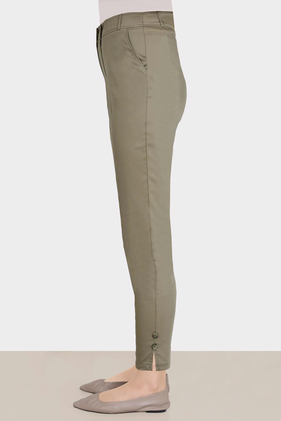 Tesettür giyim HAKİ ALVİNA YÜKSEK BEL PANTOLON T 70387