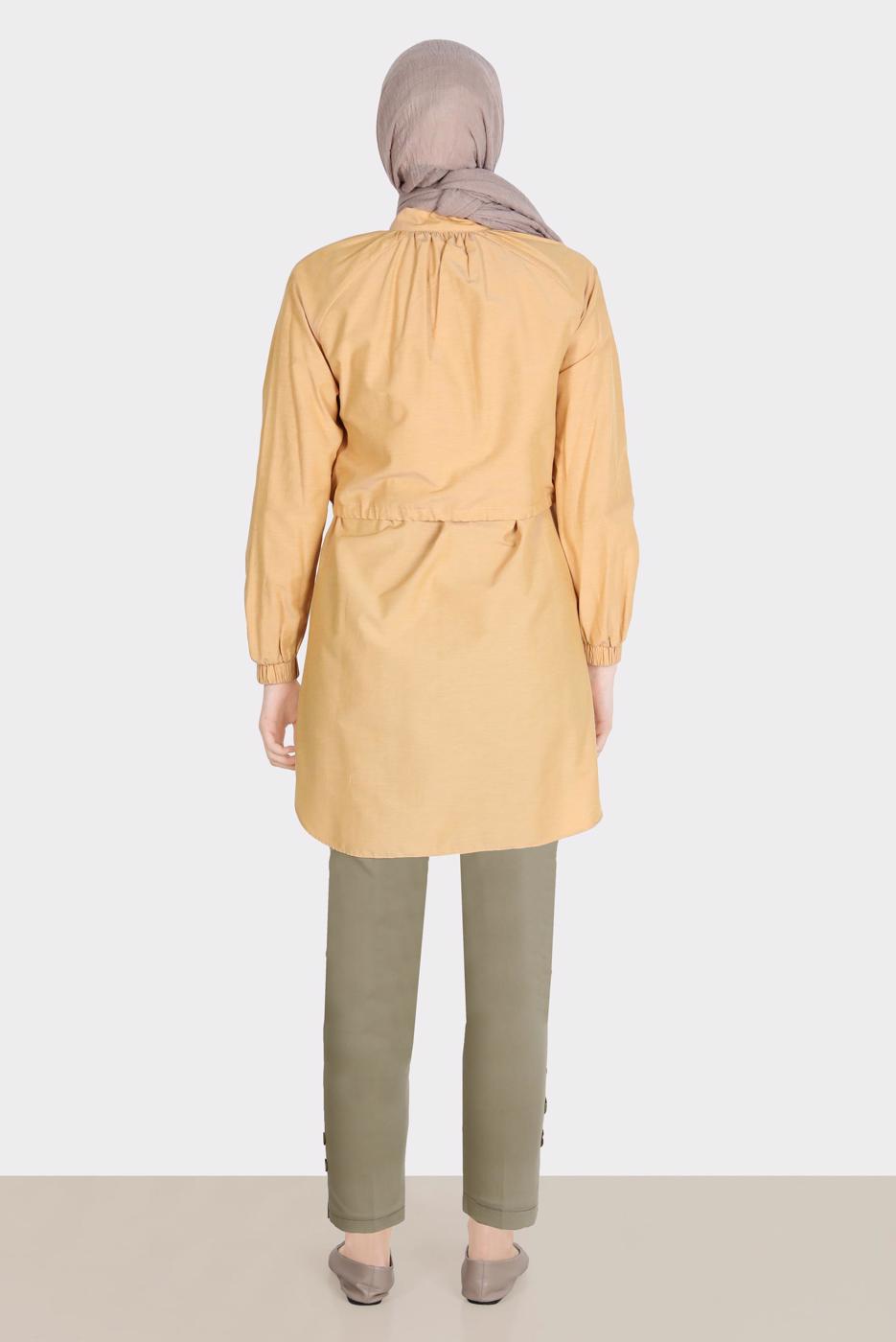 Tesettür giyim HAKİ ALVİNA YÜKSEK BEL PANTOLON T 70387