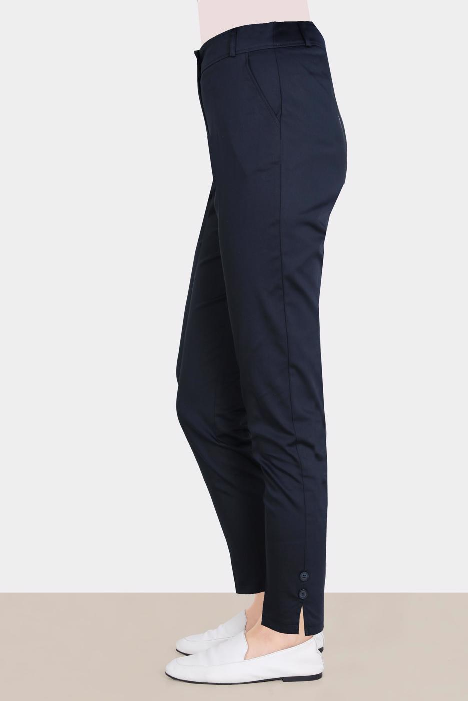 Tesettür giyim LACİVERT ALVİNA YÜKSEK BEL PANTOLON T 70387