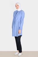 Tesettür giyim LACİVERT ALVİNA YÜKSEK BEL PANTOLON T 70387