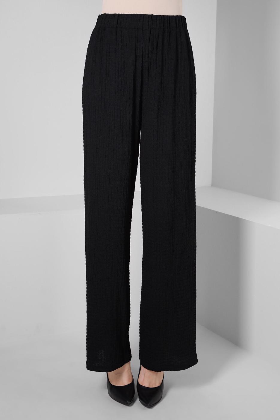 Tesettür giyim SİYAH ALVİNA YÜKSEK BEL PANTOLON T 70402