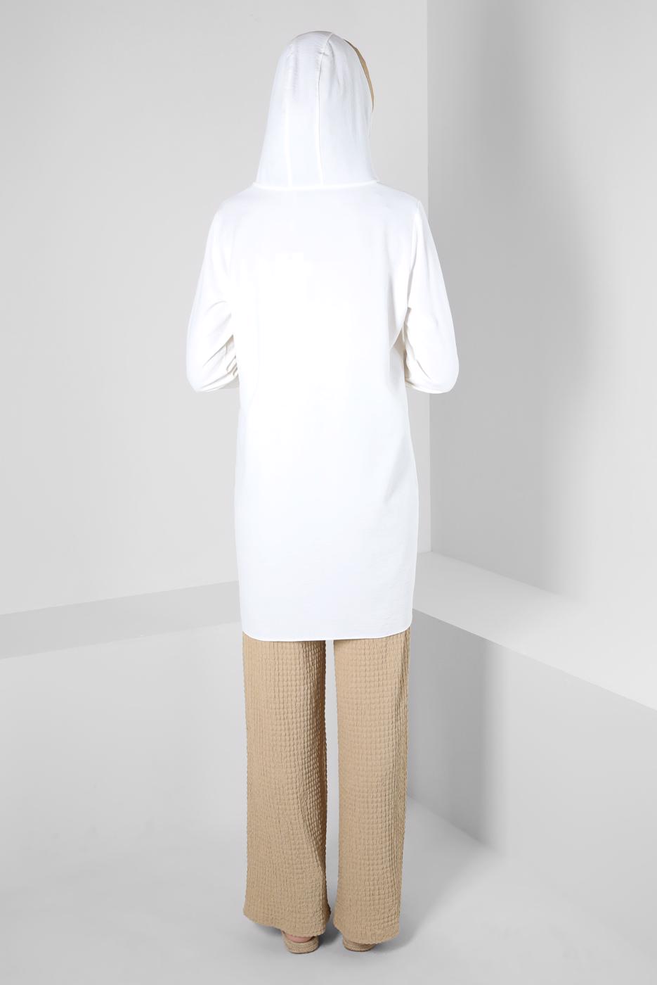 Tesettür giyim KAHVE ALVİNA YÜKSEK BEL PANTOLON T 70402