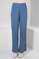 Tesettür giyim LACİVERT ALVİNA YÜKSEK BEL PANTOLON T 70402