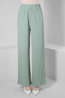 Tesettür giyim YEŞİL ALVİNA YÜKSEK BEL PANTOLON T 70402