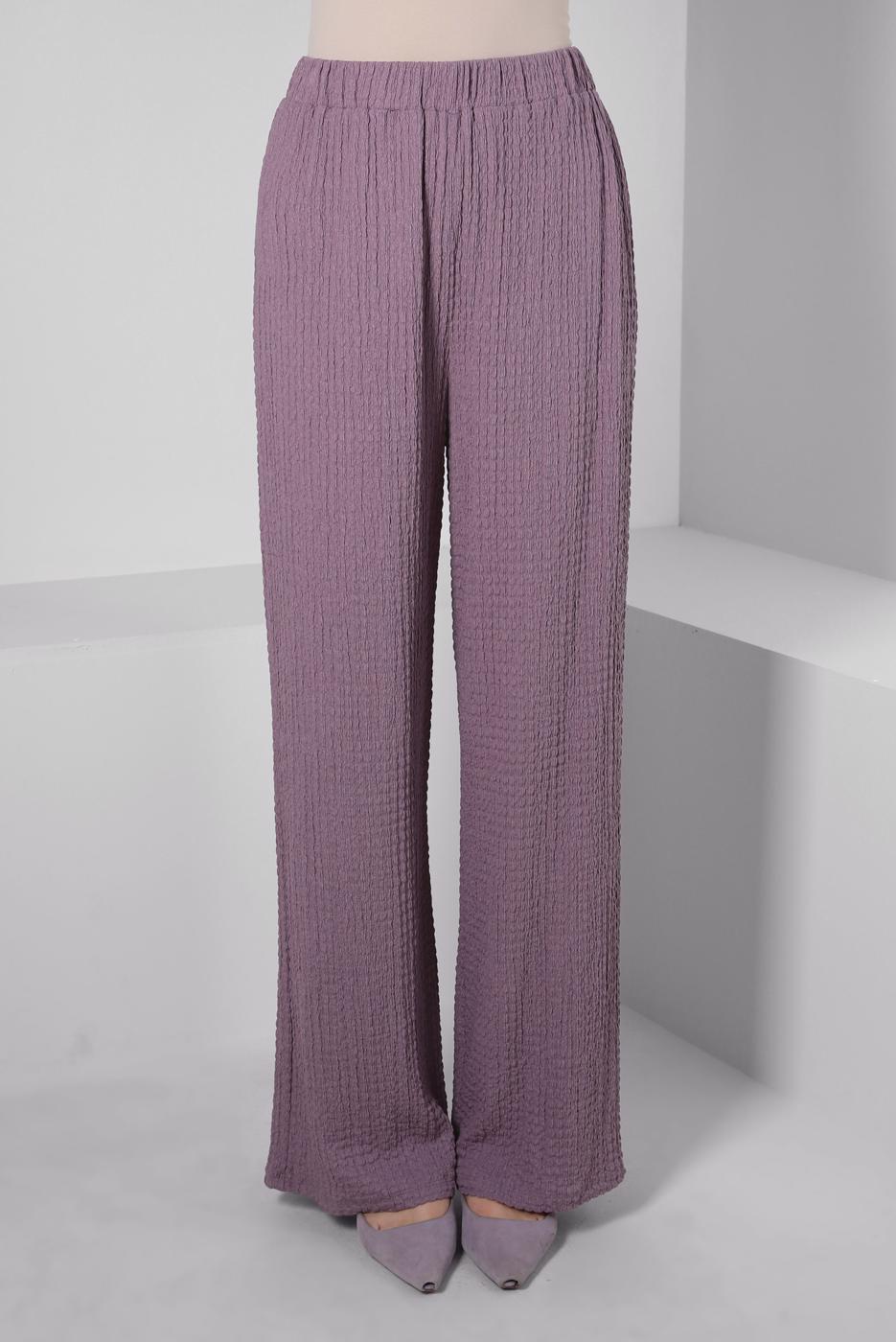 Tesettür giyim MOR ALVİNA YÜKSEK BEL PANTOLON T 70402