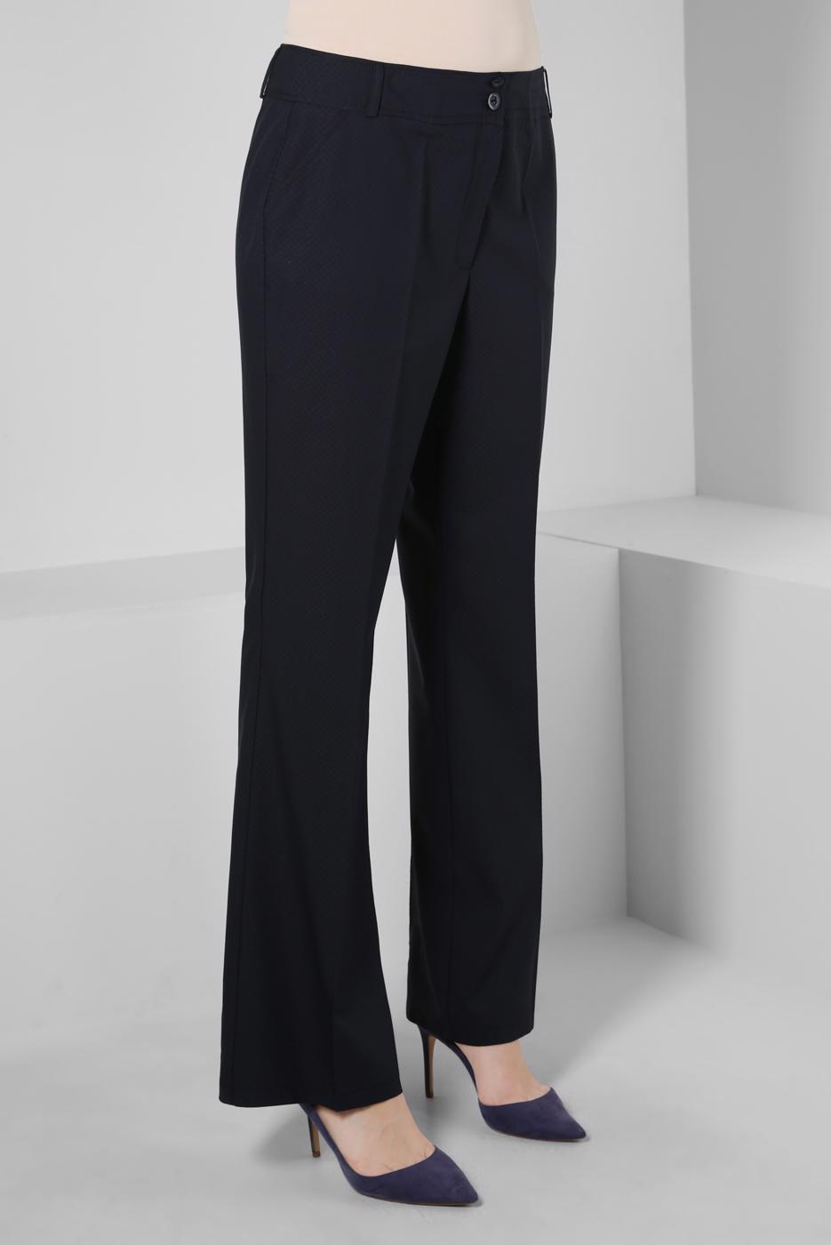 Tesettür giyim LACİVERT ALVİNA İSPANYOL PAÇA PANTOLON T 70405