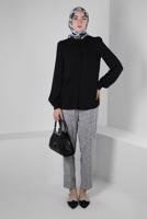 Tesettür giyim SİYAH ALVİNA DAR PAÇA PANTOLON T 70406