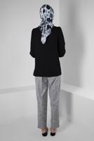 Tesettür giyim SİYAH ALVİNA DAR PAÇA PANTOLON T 70406