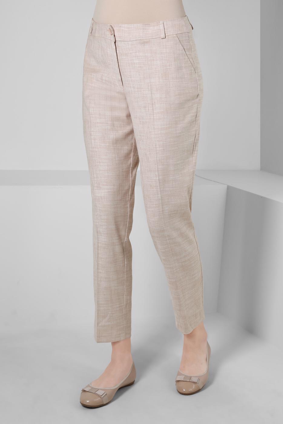 Tesettür giyim KAHVE ALVİNA DAR PAÇA PANTOLON T 70406