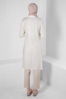 Tesettür giyim KAHVE ALVİNA DAR PAÇA PANTOLON T 70406