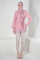 Tesettür giyim BEJ ALVİNA DAR PAÇA PANTOLON T 70407