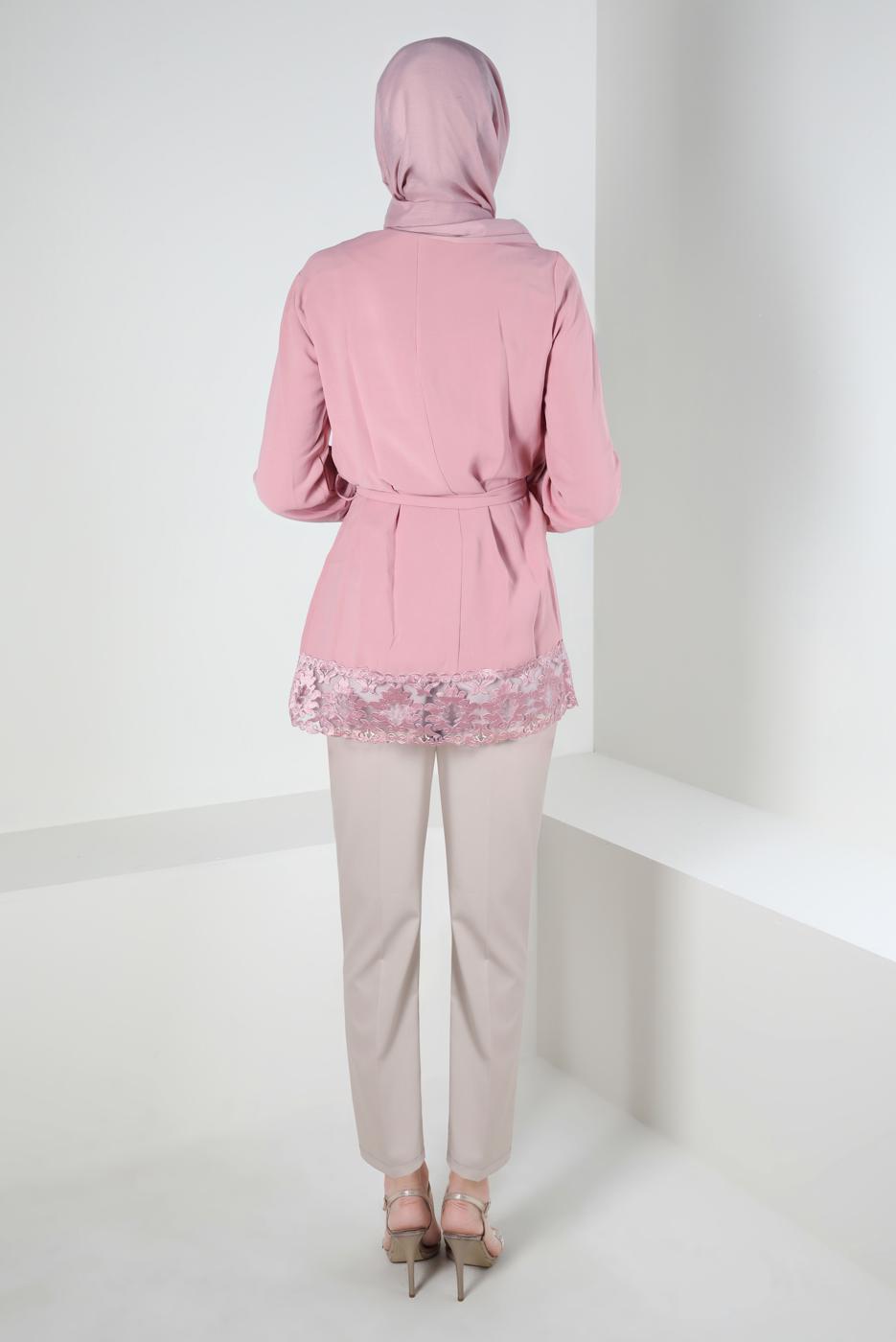 Tesettür giyim BEJ ALVİNA DAR PAÇA PANTOLON T 70407