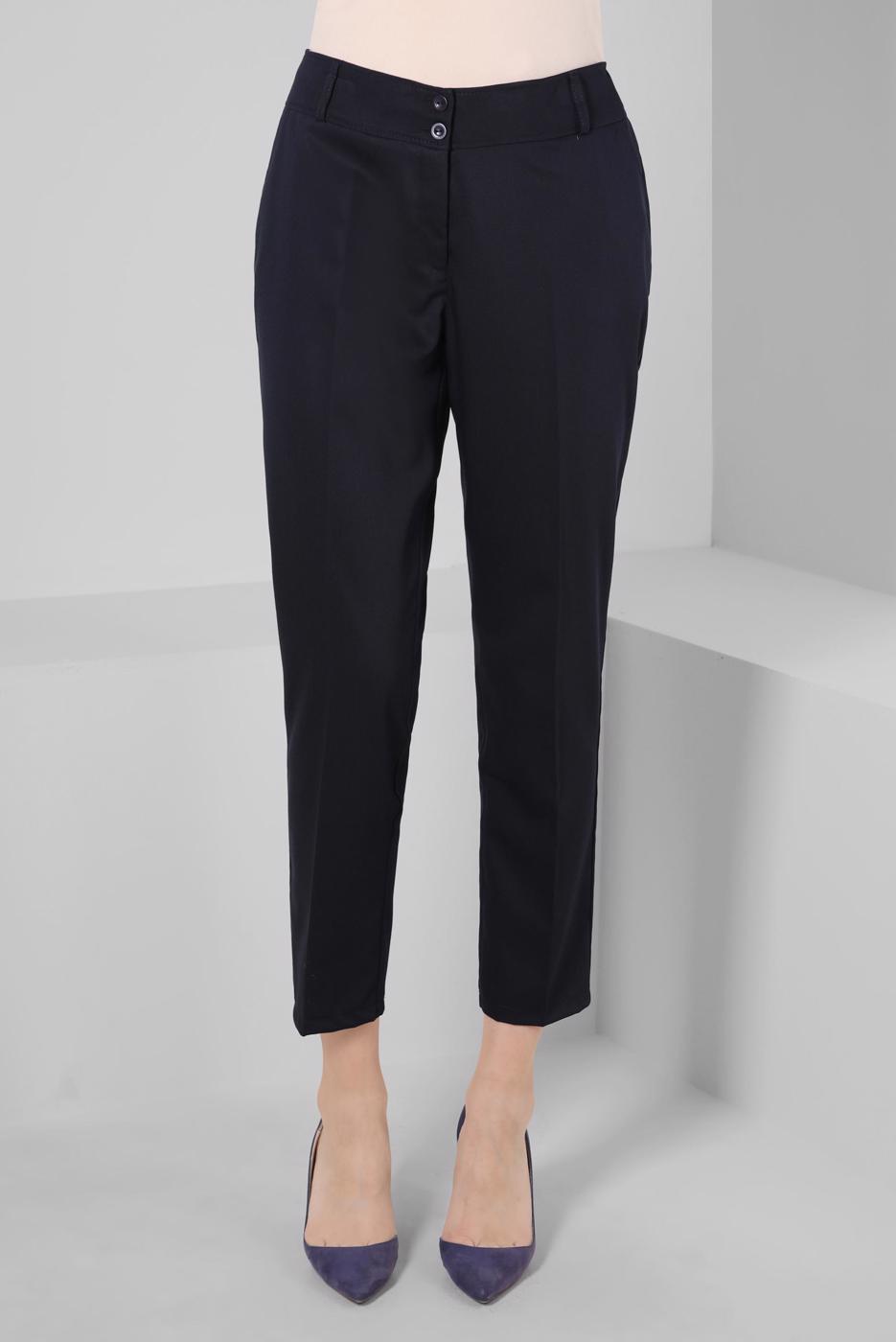 Tesettür giyim LACİVERT ALVİNA DAR PAÇA PANTOLON T 70407