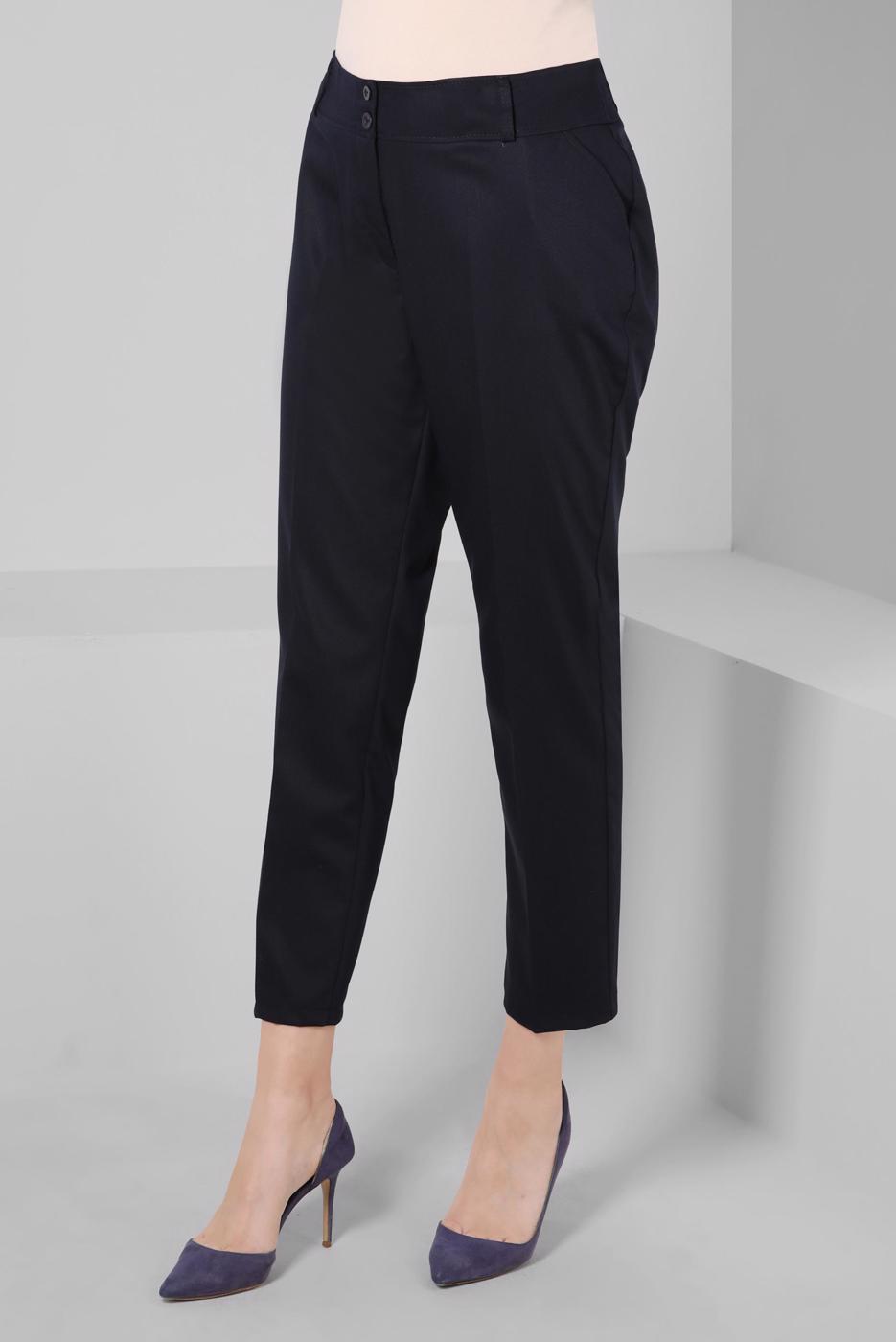 Tesettür giyim LACİVERT ALVİNA DAR PAÇA PANTOLON T 70407