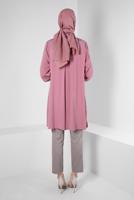 Tesettür giyim VİZON ALVİNA DAR PAÇA PANTOLON T 70407