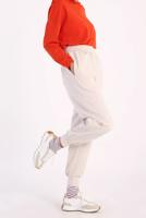 Tesettür giyim BEJ PAÇASI LASTİKLİ PANTOLON 88007 