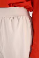 Tesettür giyim BEJ PAÇASI LASTİKLİ PANTOLON 88007 