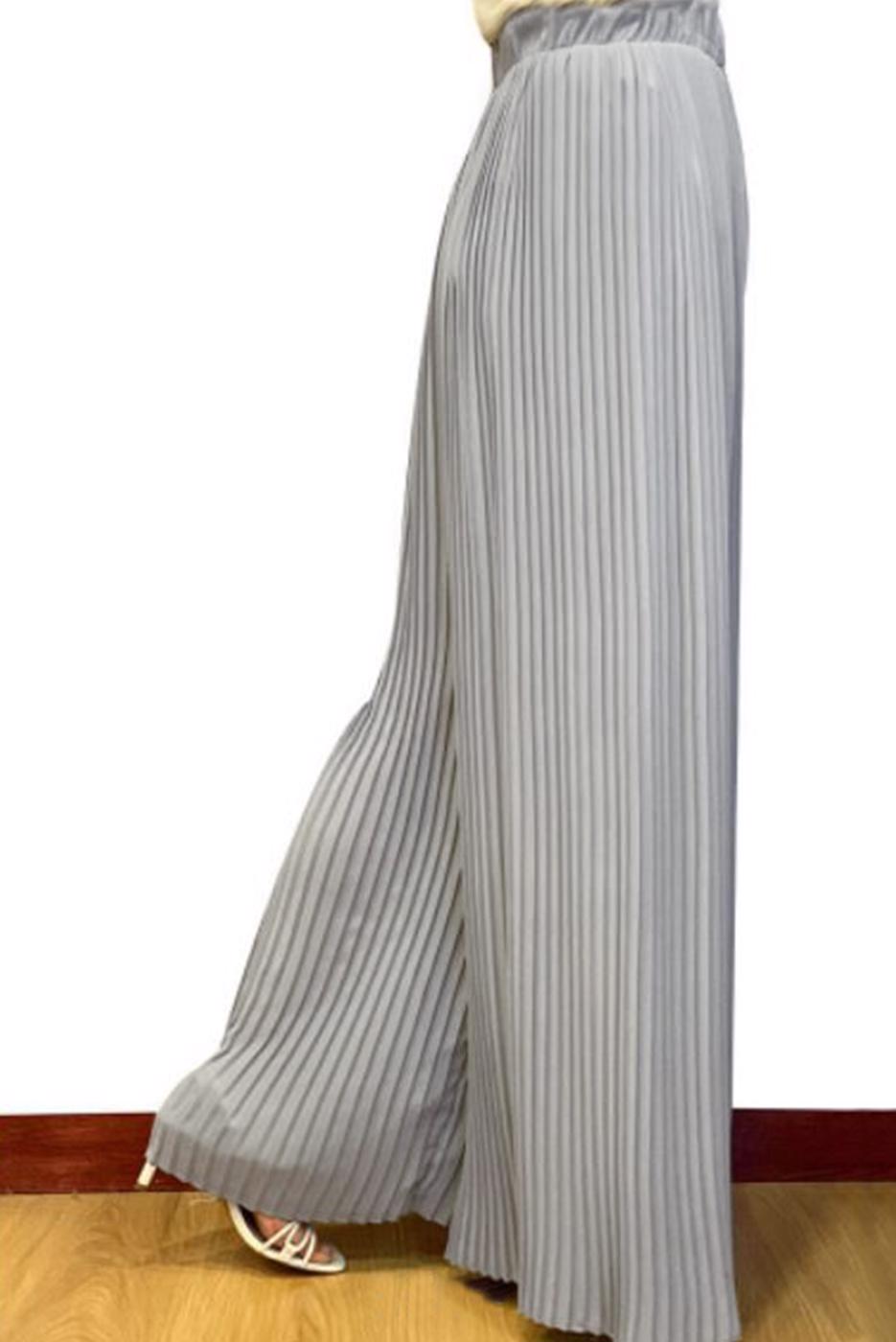 Vêtements hijab GRIS PANTALON PLISSÉ 9210