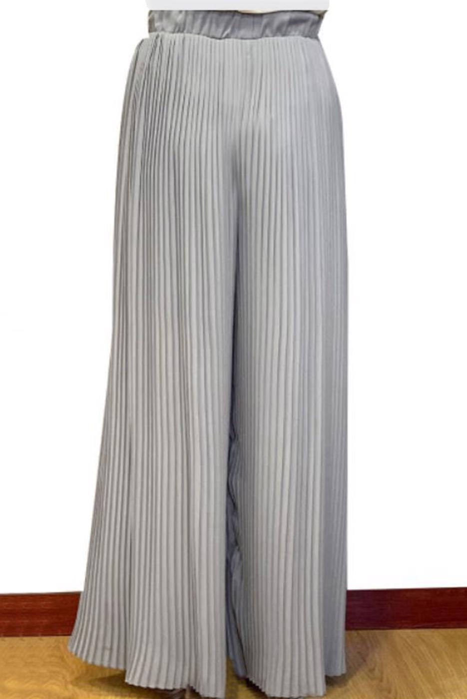 Vêtements hijab GRIS PANTALON PLISSÉ 9210