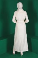 Hijab clothing BEIGE ALVINA BELTED TOPCOAT T 10589