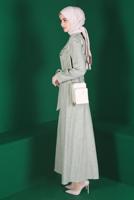 Hijab clothing KHAKI ALVINA BELTED TOPCOAT T 10589