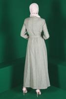 Hijab clothing KHAKI ALVINA BELTED TOPCOAT T 10589