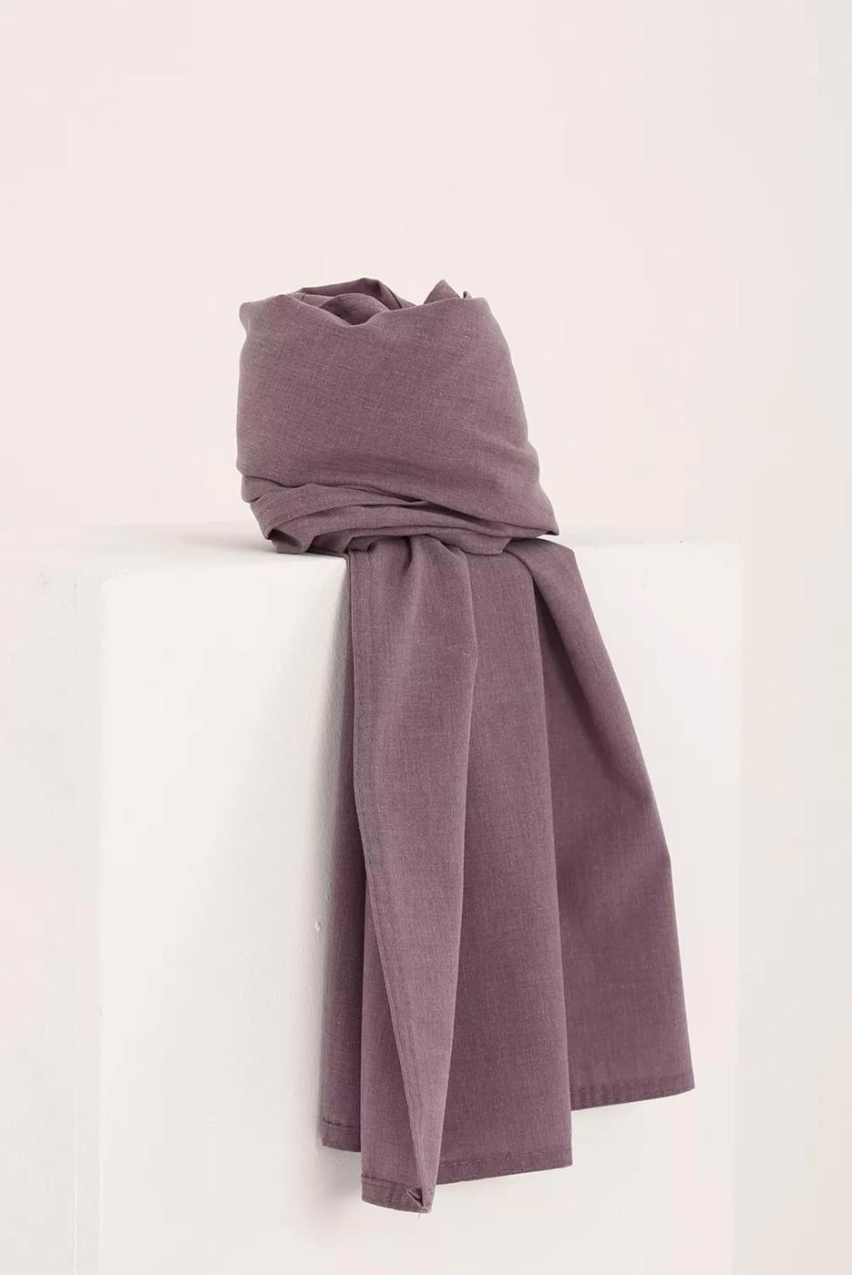 Vêtements hijab POURPRE CHÂLE EN COTON 21030