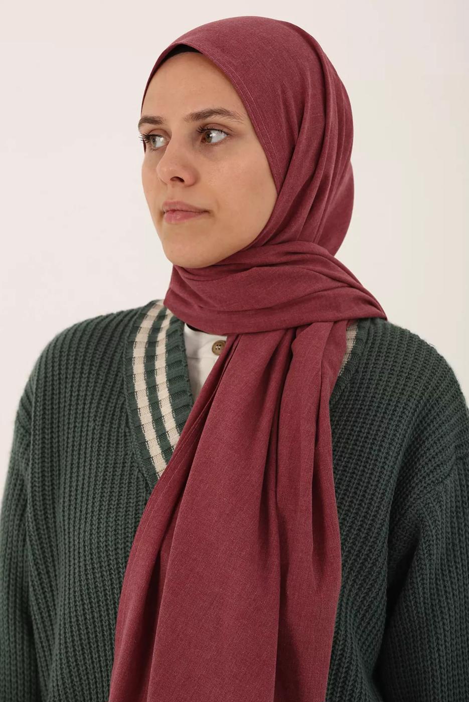 Hijab clothing PINK COTTON SHAWL 21030 