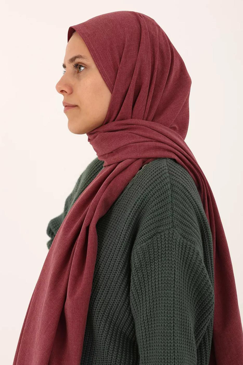 Hijab clothing PINK COTTON SHAWL 21030 