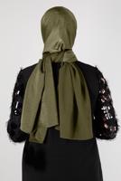 Tesettür giyim HAKİ ALVİNA NANO AYROBİN ŞAL T 8111