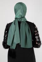 Tesettür giyim YEŞİL ALVİNA NANO AYROBİN ŞAL T 8111