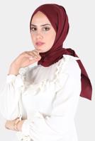 Tesettür giyim BORDO ALVİNA PAMUK AYROBİN ŞAL T 8115