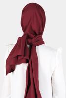 Tesettür giyim BORDO ALVİNA PAMUK AYROBİN ŞAL T 8115