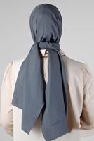 Tesettür giyim GRİ ALVİNA PAMUK AYROBİN ŞAL T 8115