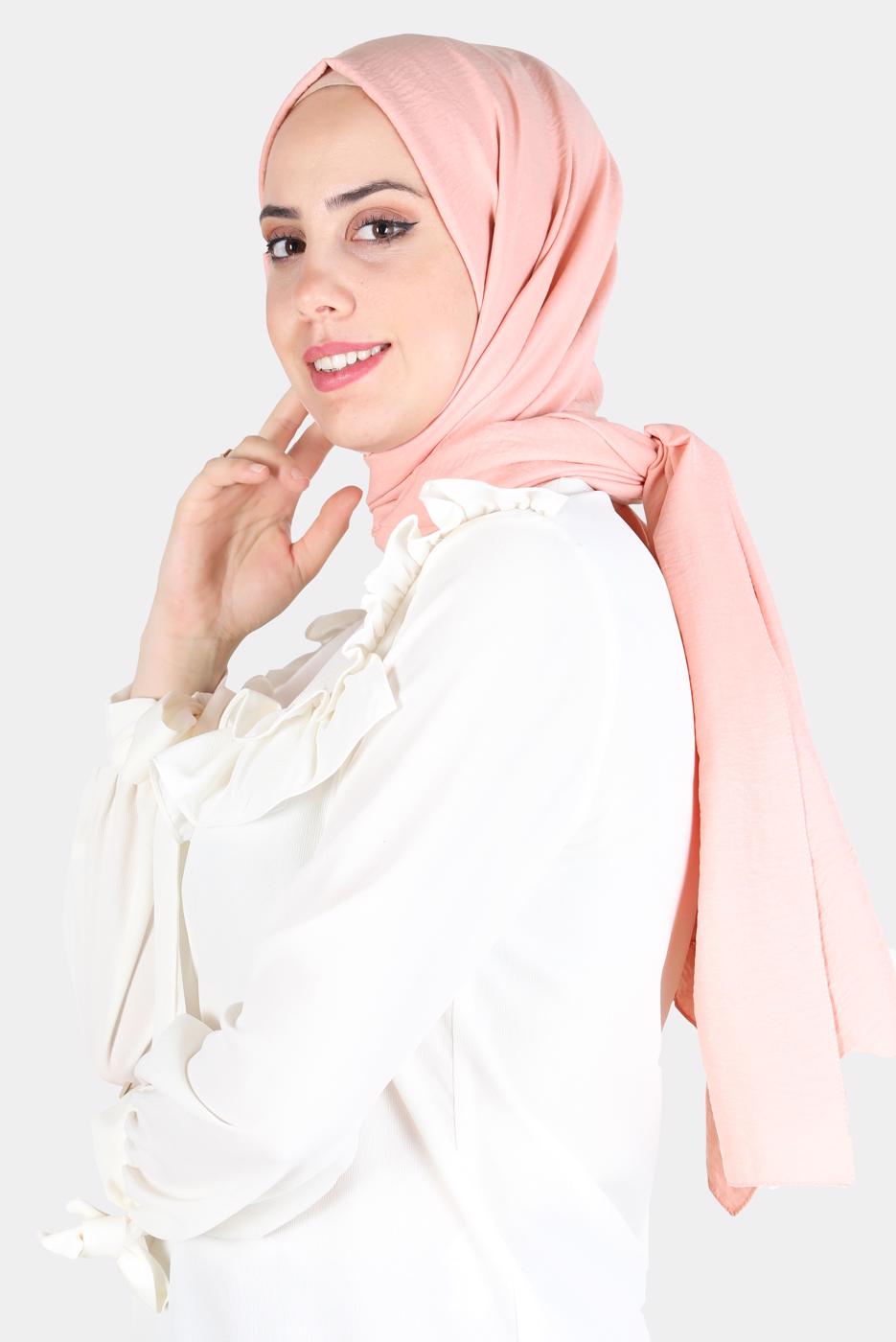 Hijab clothing POWDER ALVİNA COTTON AEROBIN SHAWL T 8115