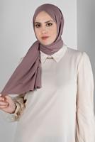 Tesettür giyim PEMBE ALVİNA PAMUK AYROBİN ŞAL T 8115