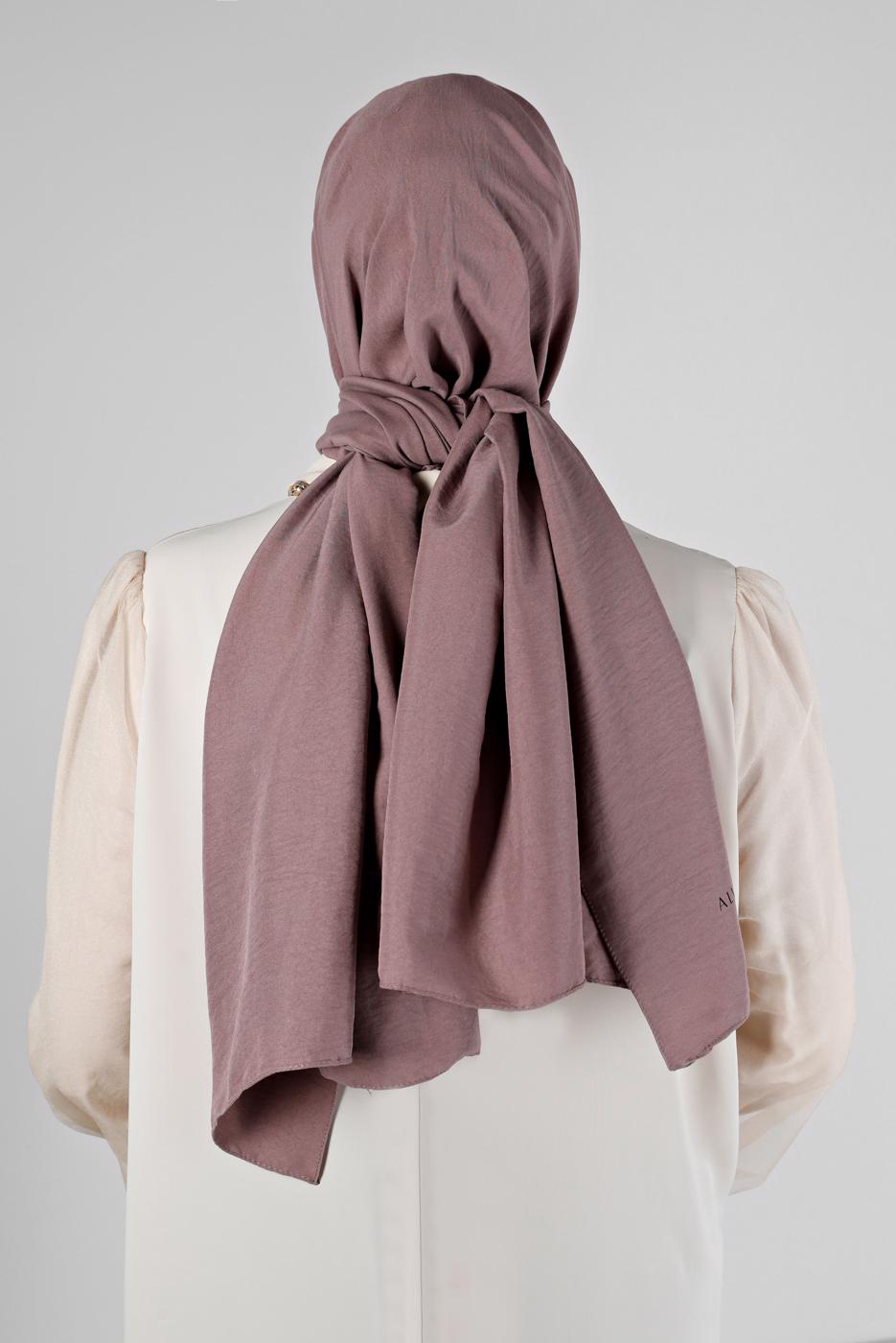 Tesettür giyim PEMBE ALVİNA PAMUK AYROBİN ŞAL T 8115