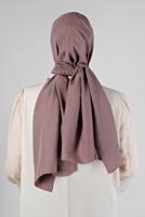Tesettür giyim PEMBE ALVİNA PAMUK AYROBİN ŞAL T 8115