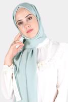 Hijab clothing GREEN ALVİNA COTTON AEROBIN SHAWL T 8115