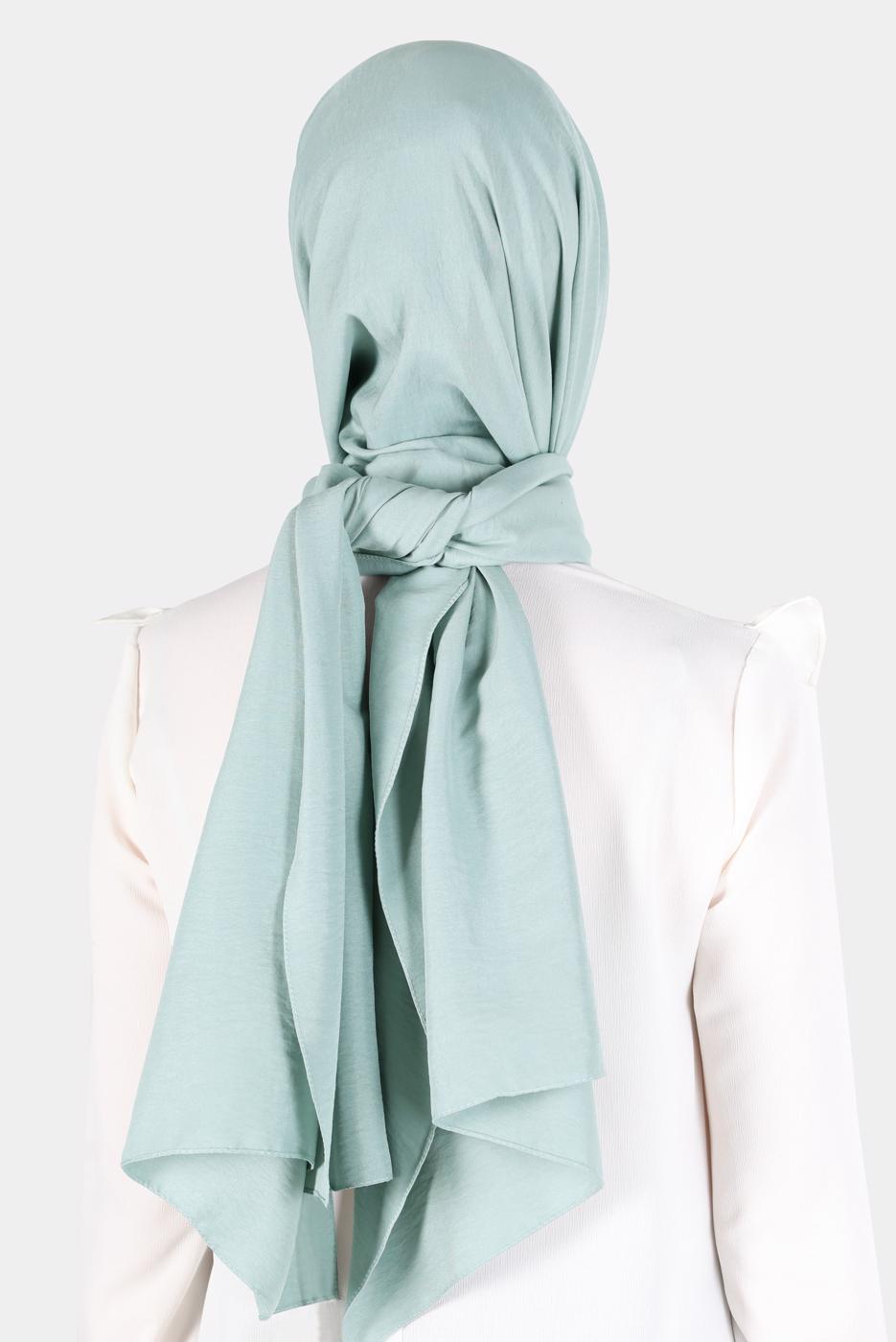 Hijab clothing GREEN ALVİNA COTTON AEROBIN SHAWL T 8115