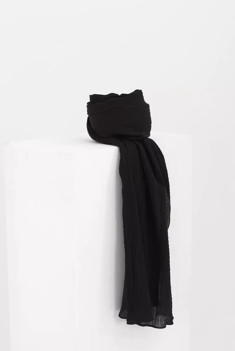 Vêtements hijab NOIR CHÂLE EN COTON 90030