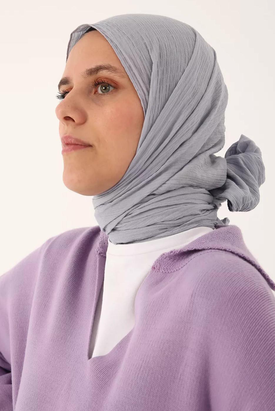 Vêtements hijab ARGENT CHÂLE EN COTON 90030