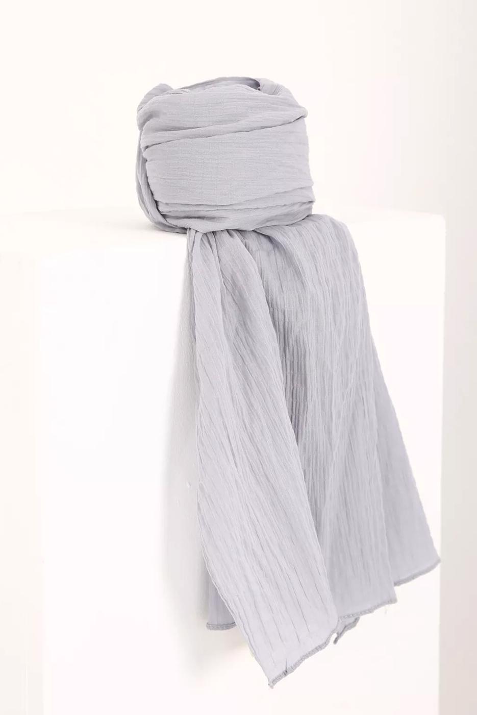 Vêtements hijab ARGENT CHÂLE EN COTON 90030