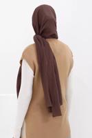 Vêtements hijab BRUN CHÂLE EN COTON 90030